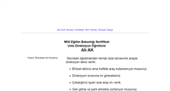 Desktop Screenshot of antalyaozeldireksiyondersi.info